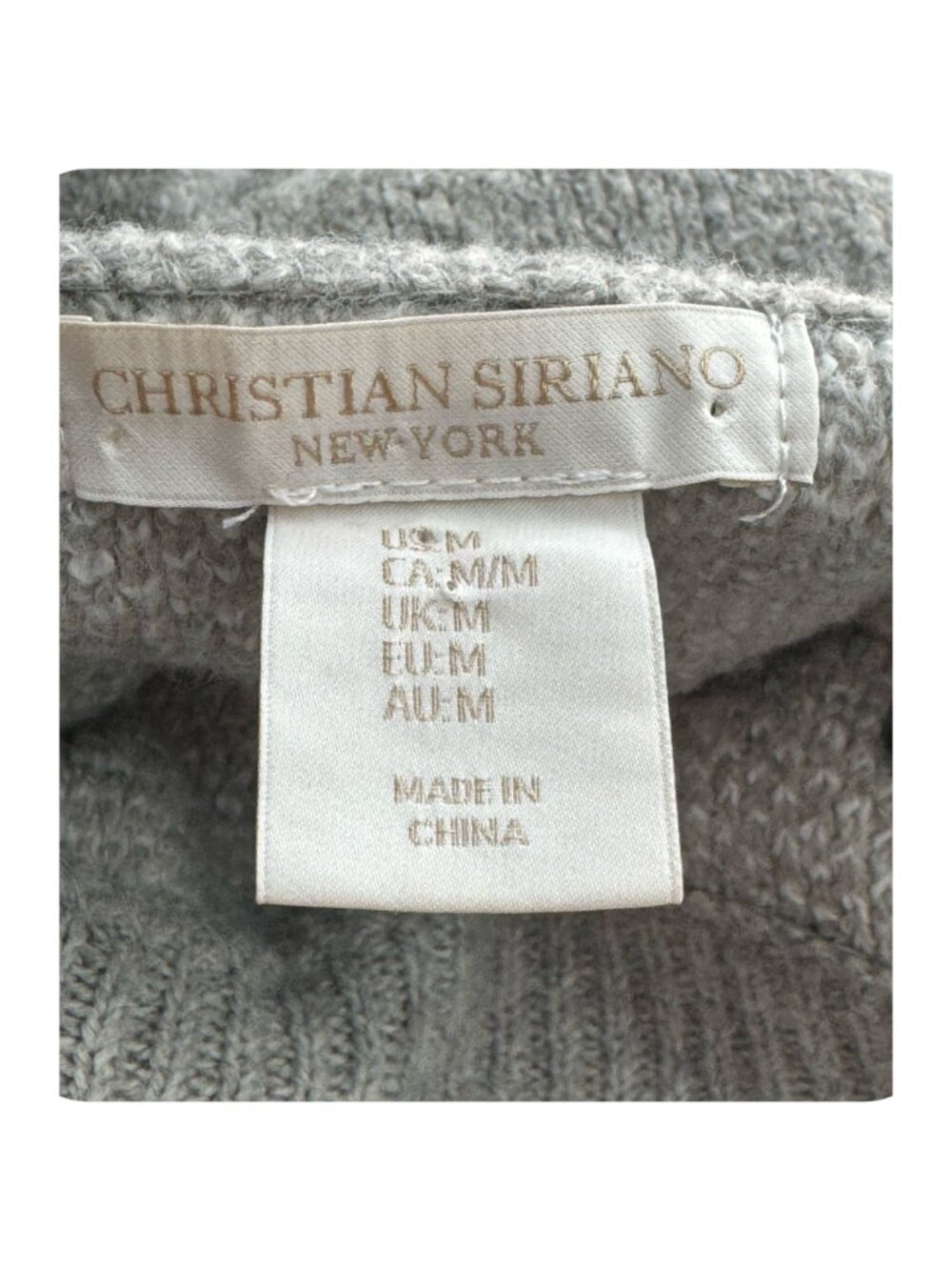 Christian Siriano Sweater Women M Gray Snowflake Fair Isle Turtleneck Tunic - Picture 5 of 10